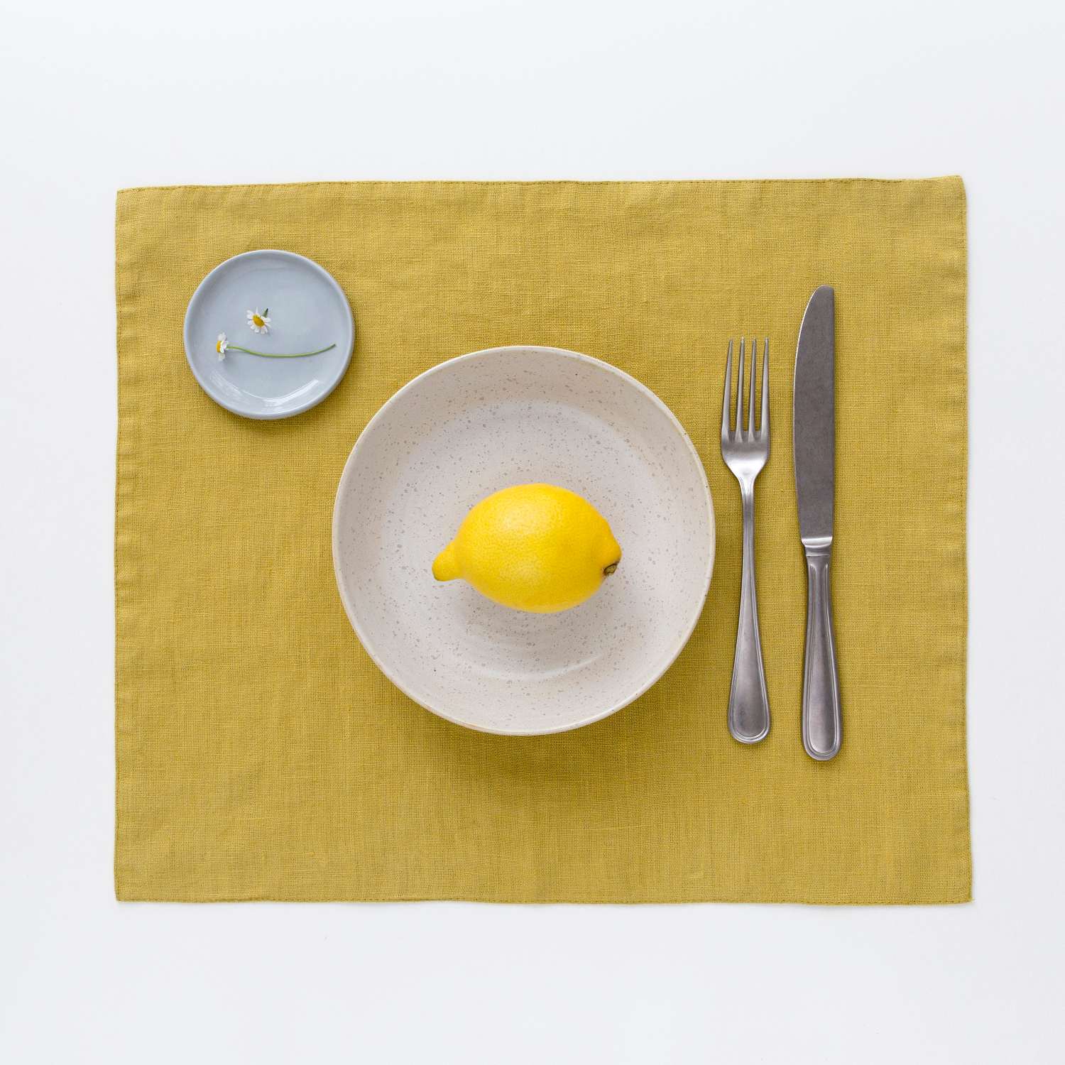 AD hotelska oprema Laneni podmetač za tanjur - lemon curry - 35 x 45 ( 4 komada ) slika proizvoda