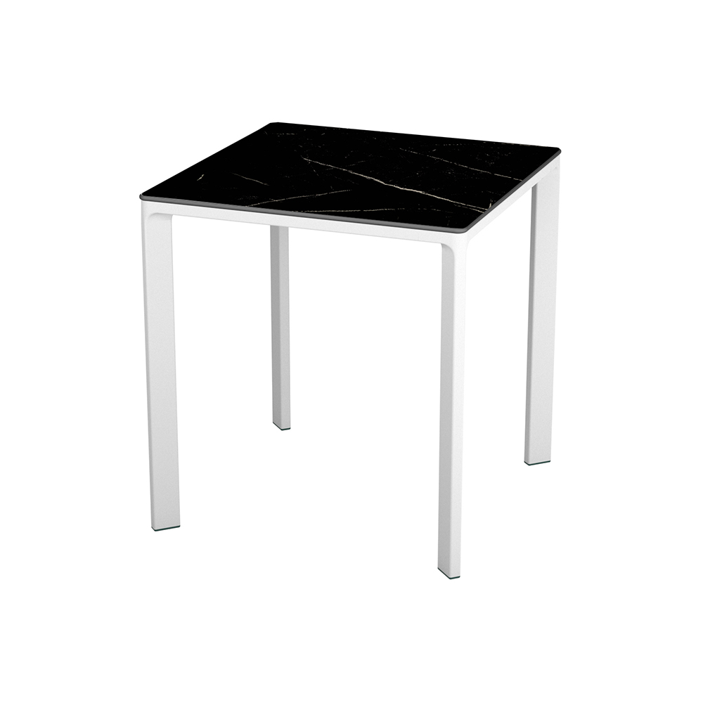 AD hotelska oprema Stol 01 70 x 70 cm - Bijele / crne mramor boje slika proizvoda