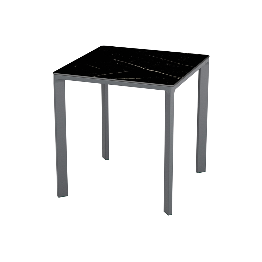 AD hotelska oprema Stol 01 70 x 70 cm - Antracit / crne mramor boje slika proizvoda