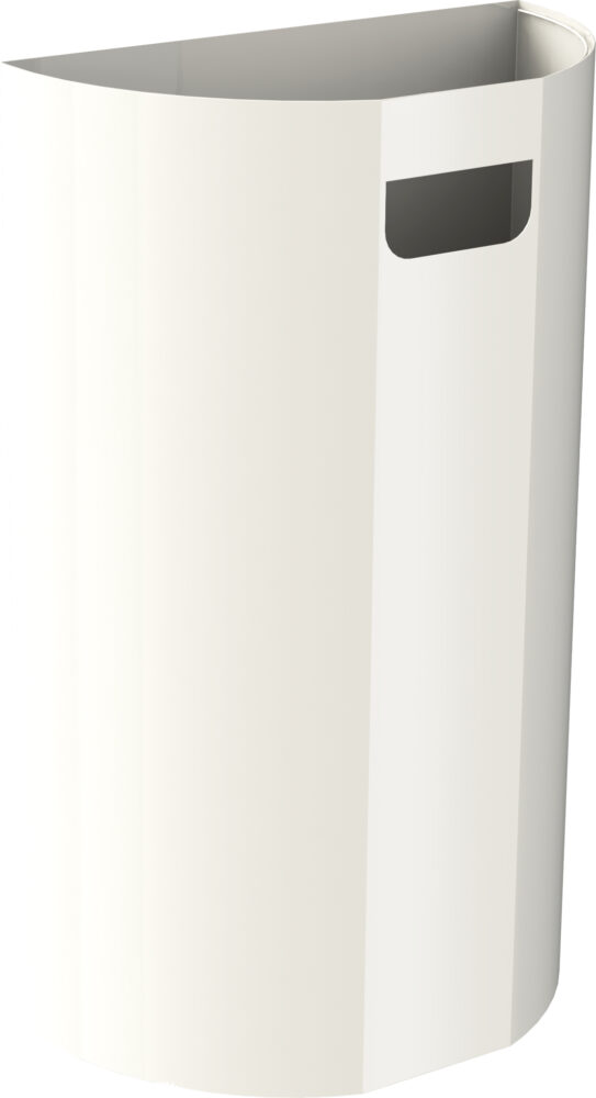 AD hotelska oprema Zidna kanta za smeće polumjesec bijela 40L product image