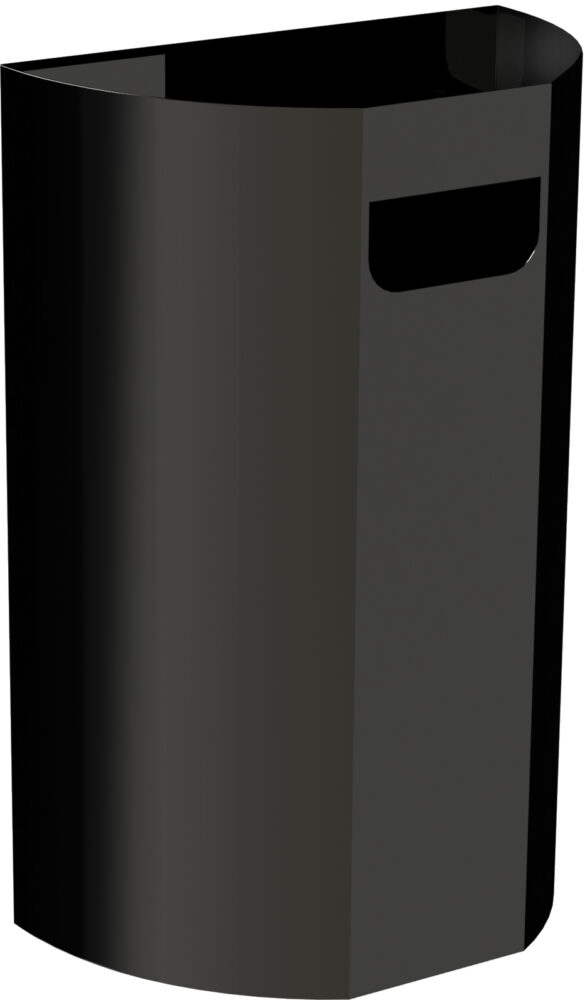 AD hotelska oprema Zidna kanta za smeće polumjesec crna 20L product image